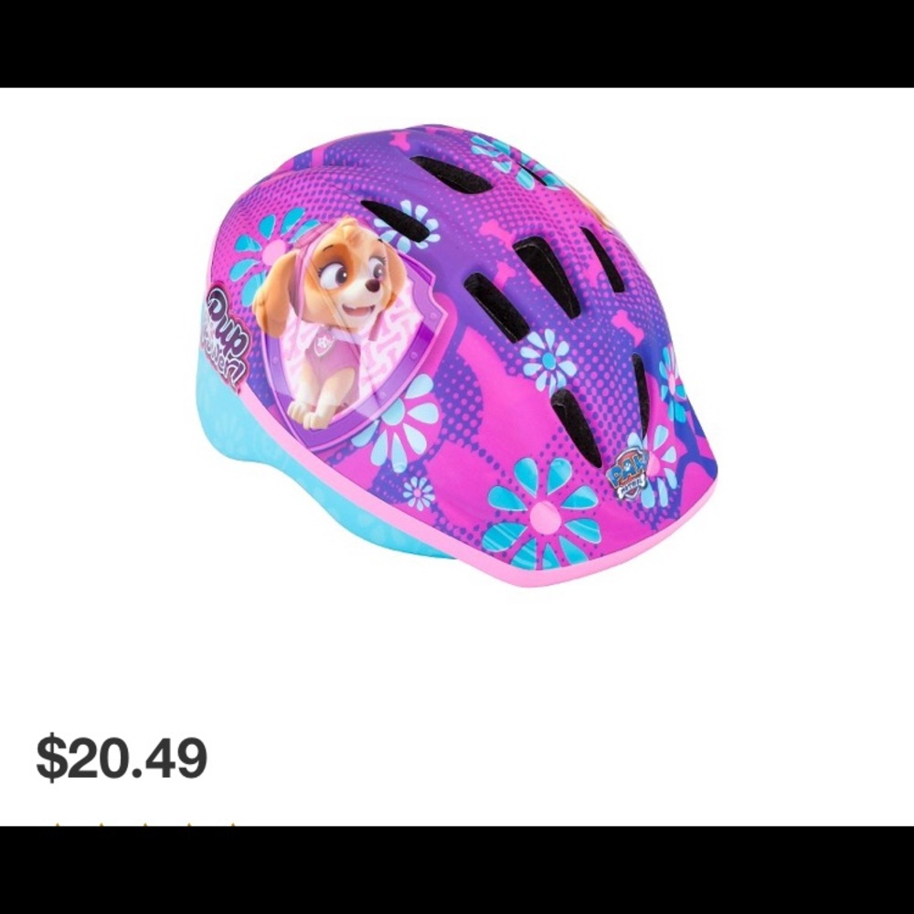 Paw patrol toddler bike helmet